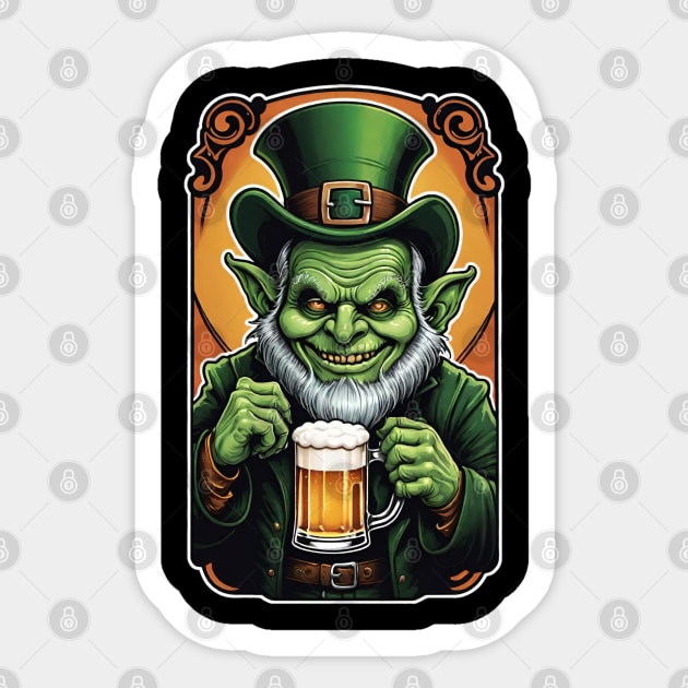 St Patricks Day Leprechaun 1 Sticker by Grave Digs